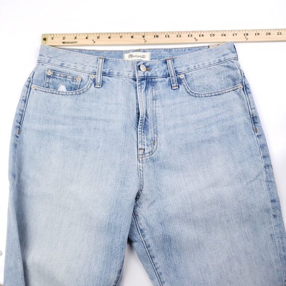 Women's Madewell Perfect Summer Jean Size 32x27 Light Wash 5 Pocket Jeans - Picture 5 of 6